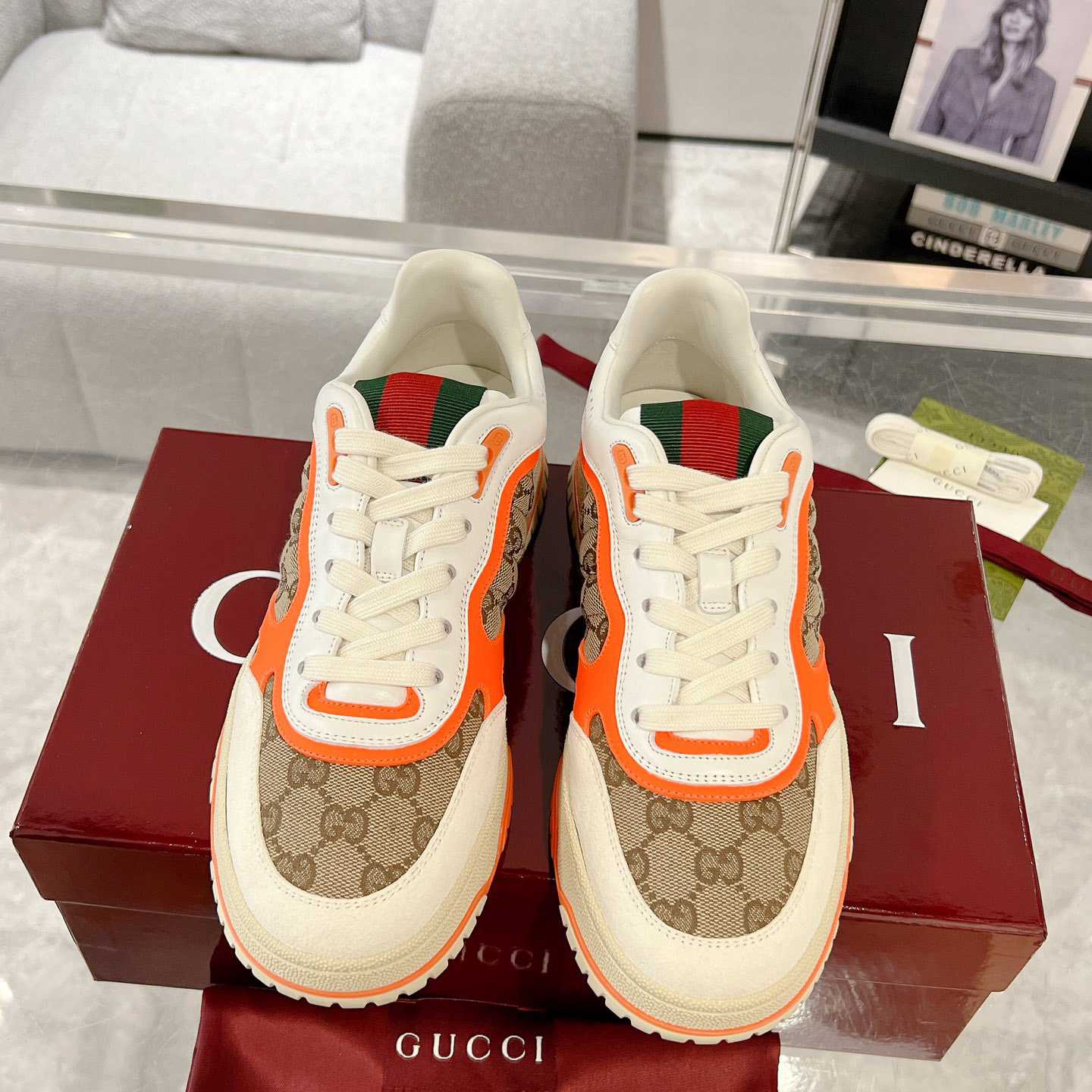 Gucci Re-Web Sneakers - EUR FASHION