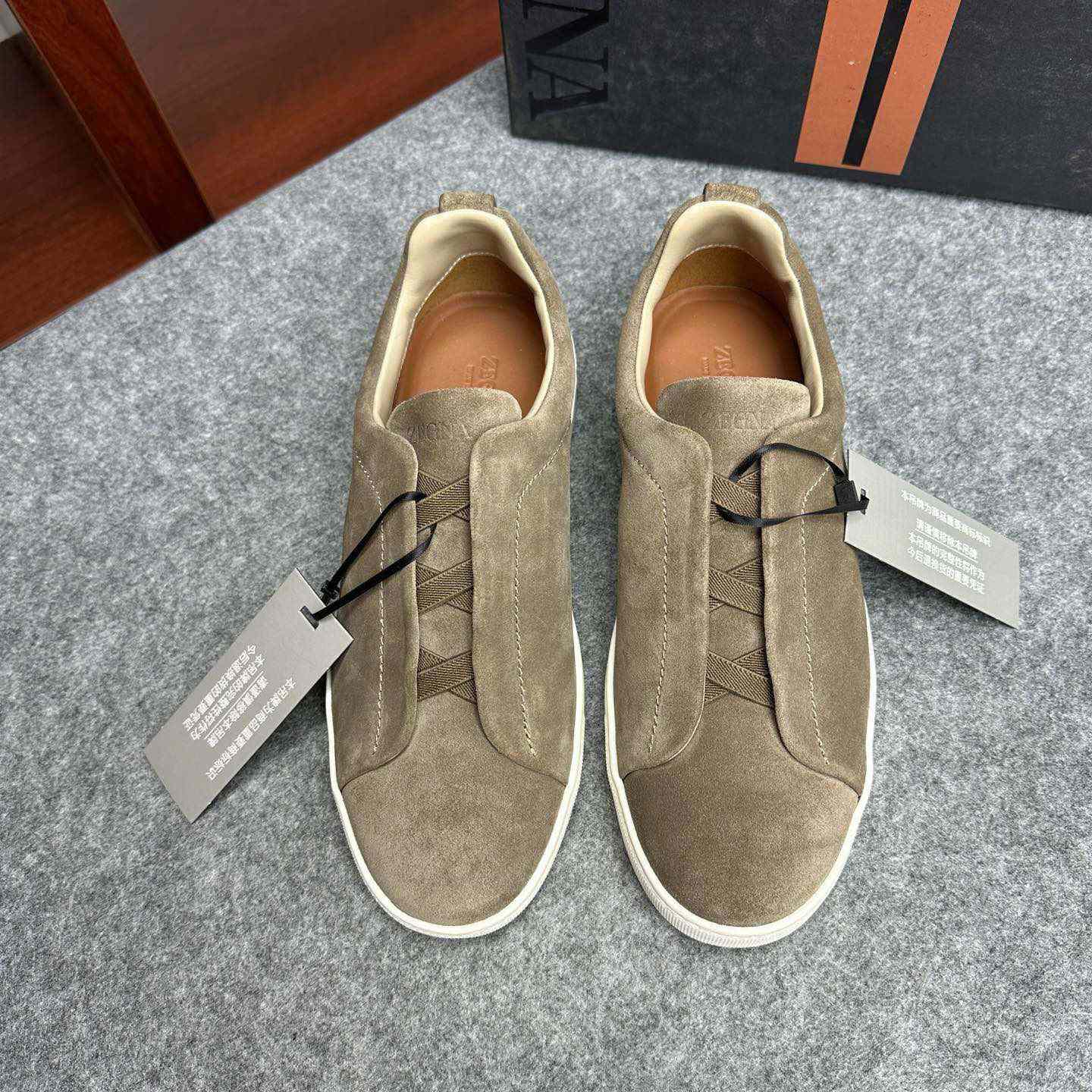 Zegna Suede Triple Stitch™ Sneakers - EUR FASHION