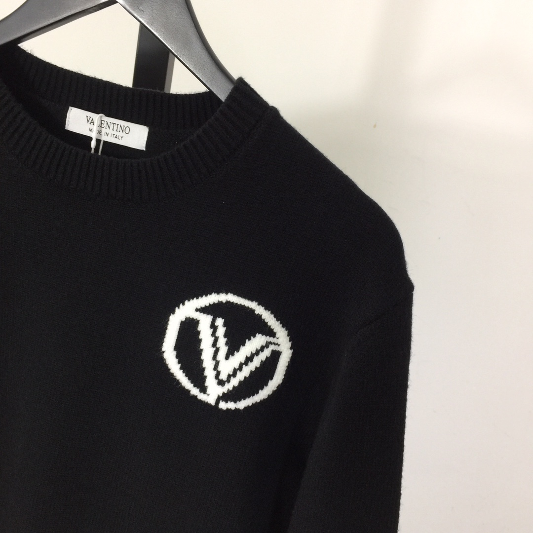 Valenti Logo Wool Sweater - EUR FASHION