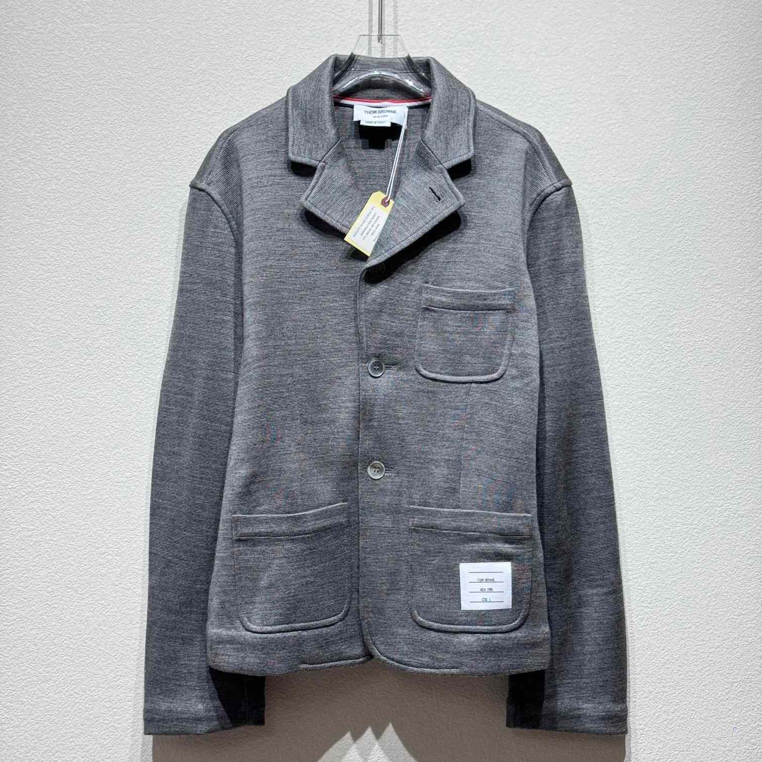 Thom Browne Single-breasted Wool Blazer - EUR FASHION