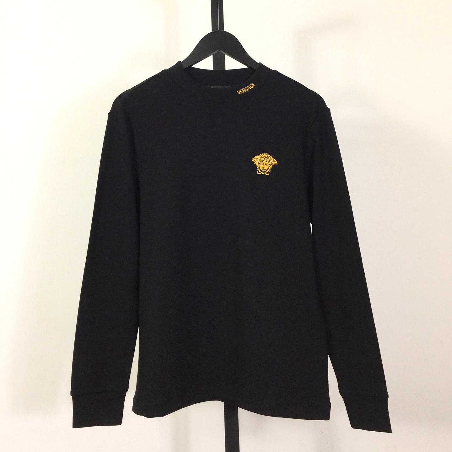 Versace Logo Long Sleeve Tee - EUR FASHION