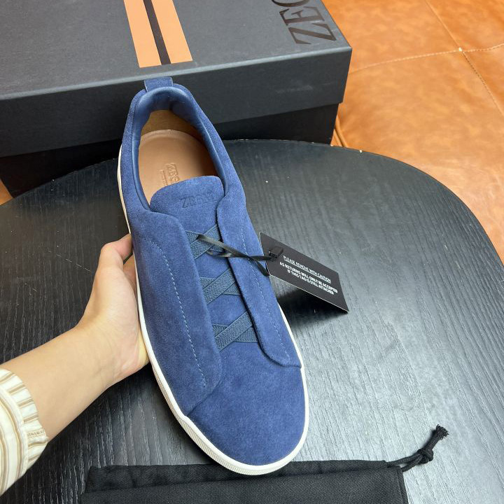 Zegna Suede Triple Stitch™ Sneakers - EUR FASHION