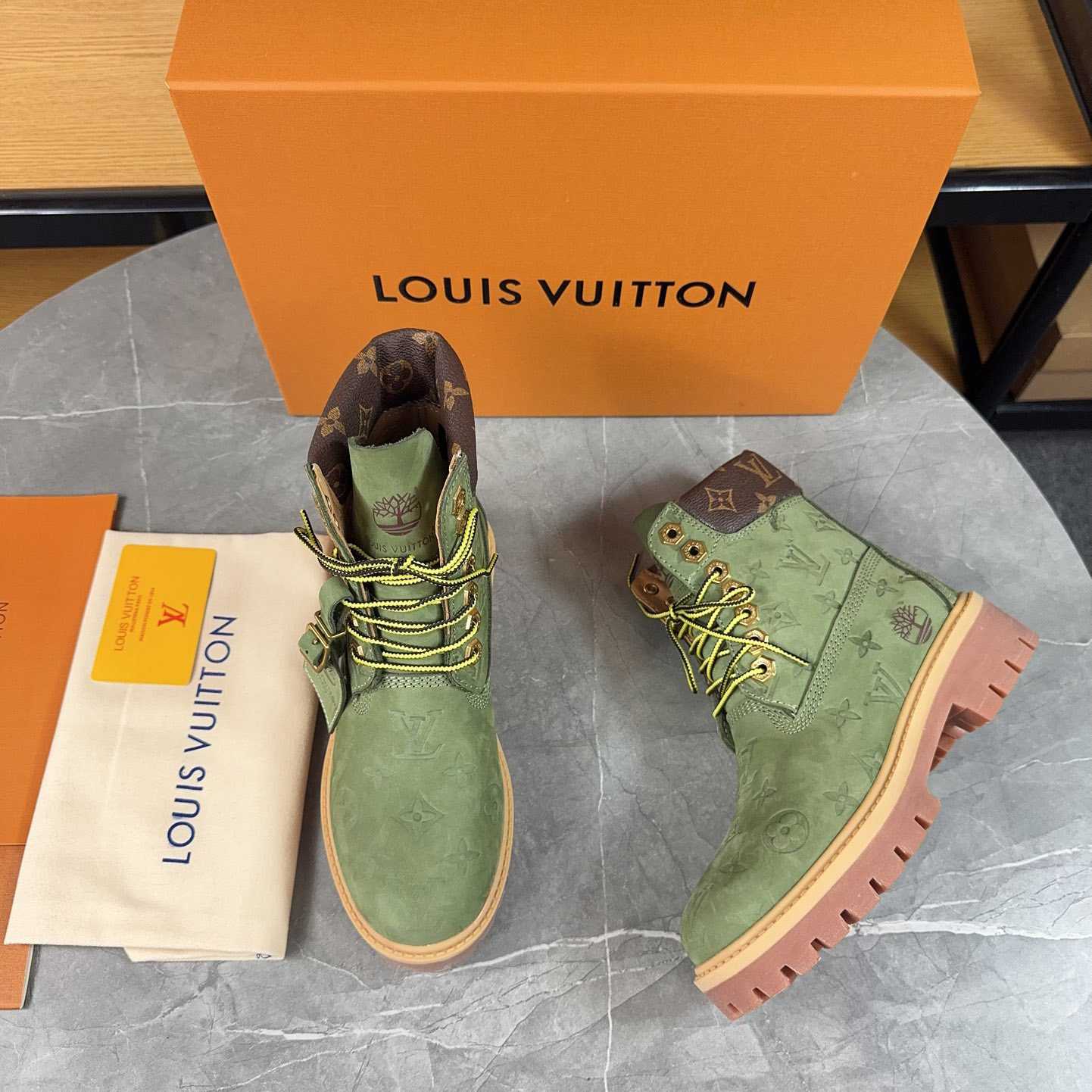 Louis Vuitton x Timberland Monogram Ankle Boot - EUR FASHION