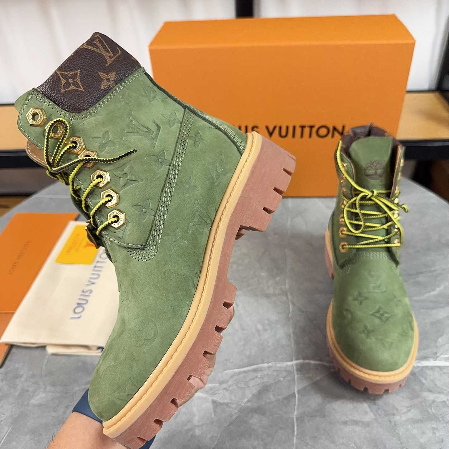 Louis Vuitton x Timberland Monogram Ankle Boot - EUR FASHION