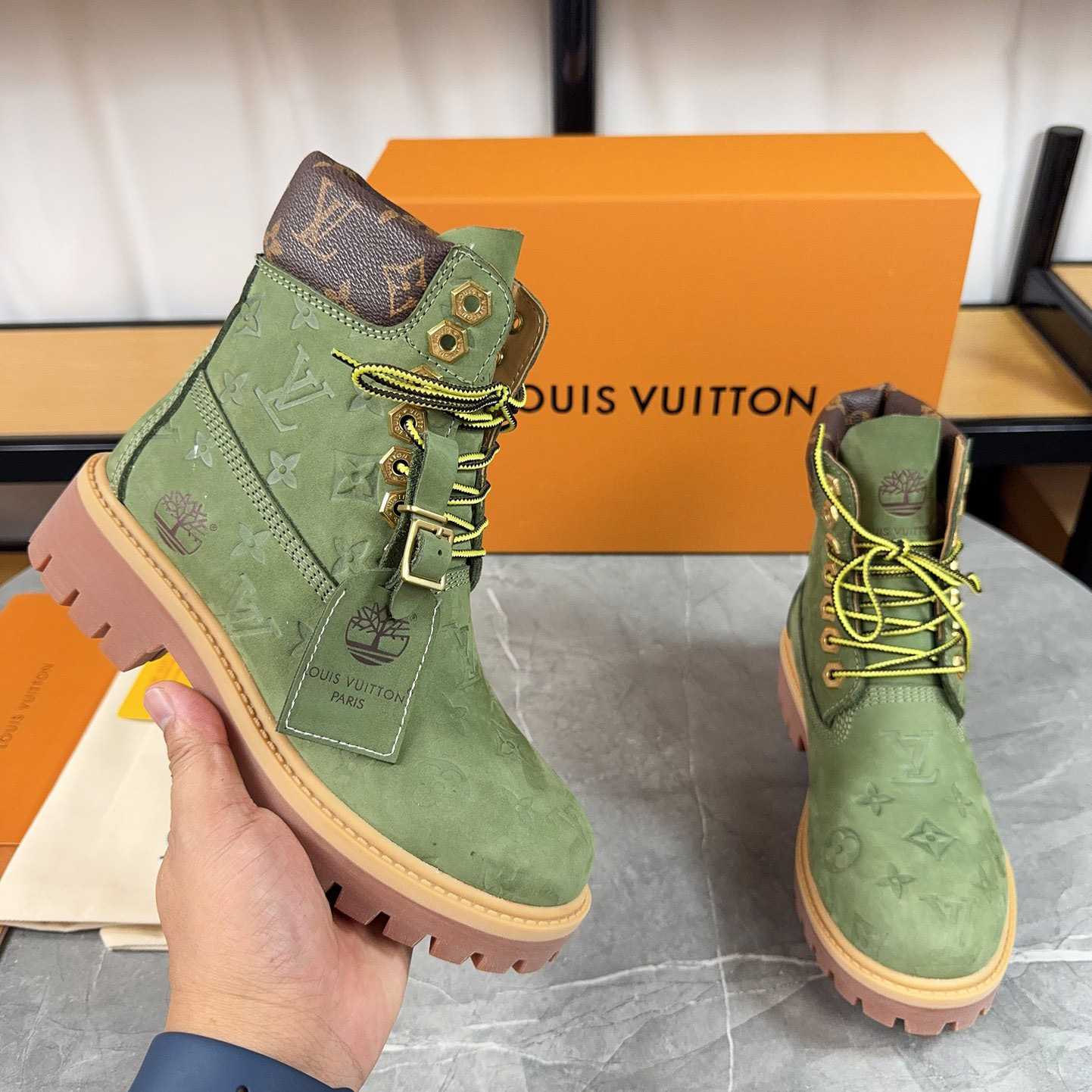 Louis Vuitton x Timberland Monogram Ankle Boot - EUR FASHION