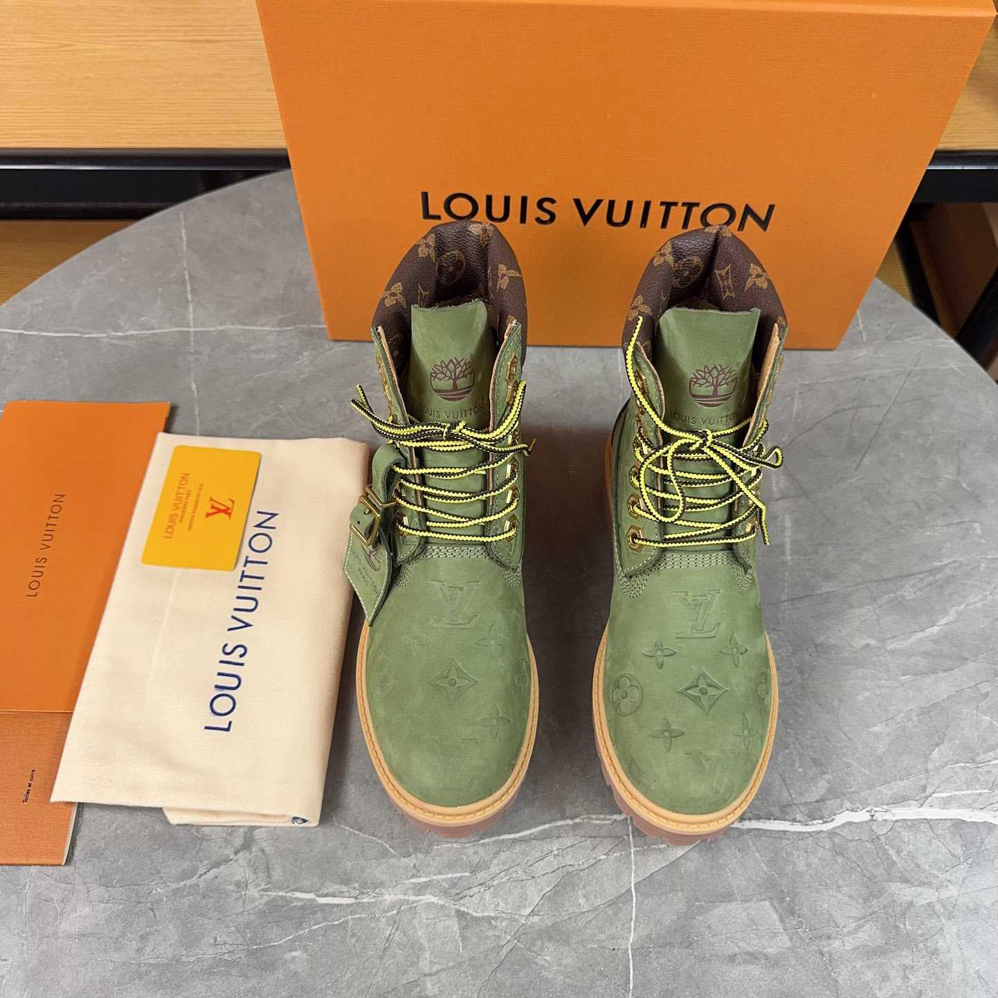 Louis Vuitton x Timberland Monogram Ankle Boot - EUR FASHION