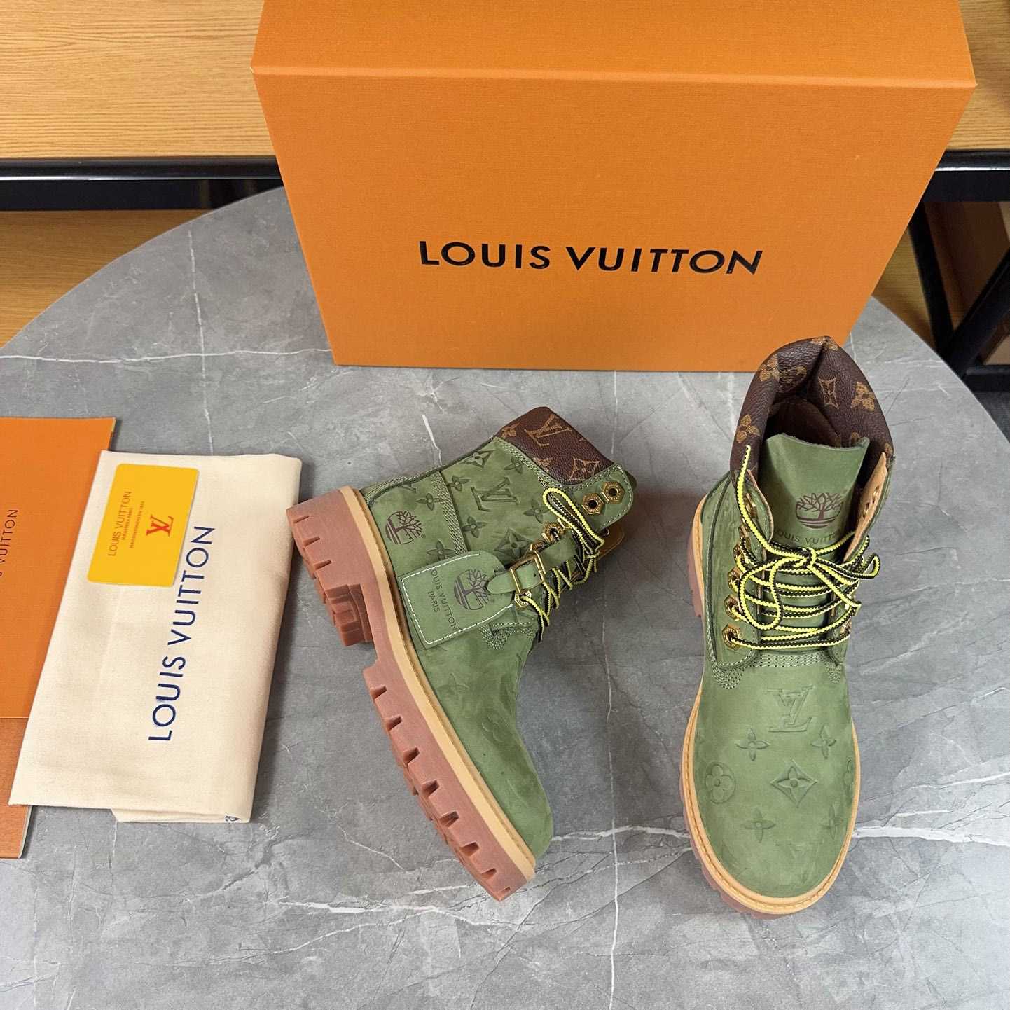 Louis Vuitton x Timberland Monogram Ankle Boot - EUR FASHION