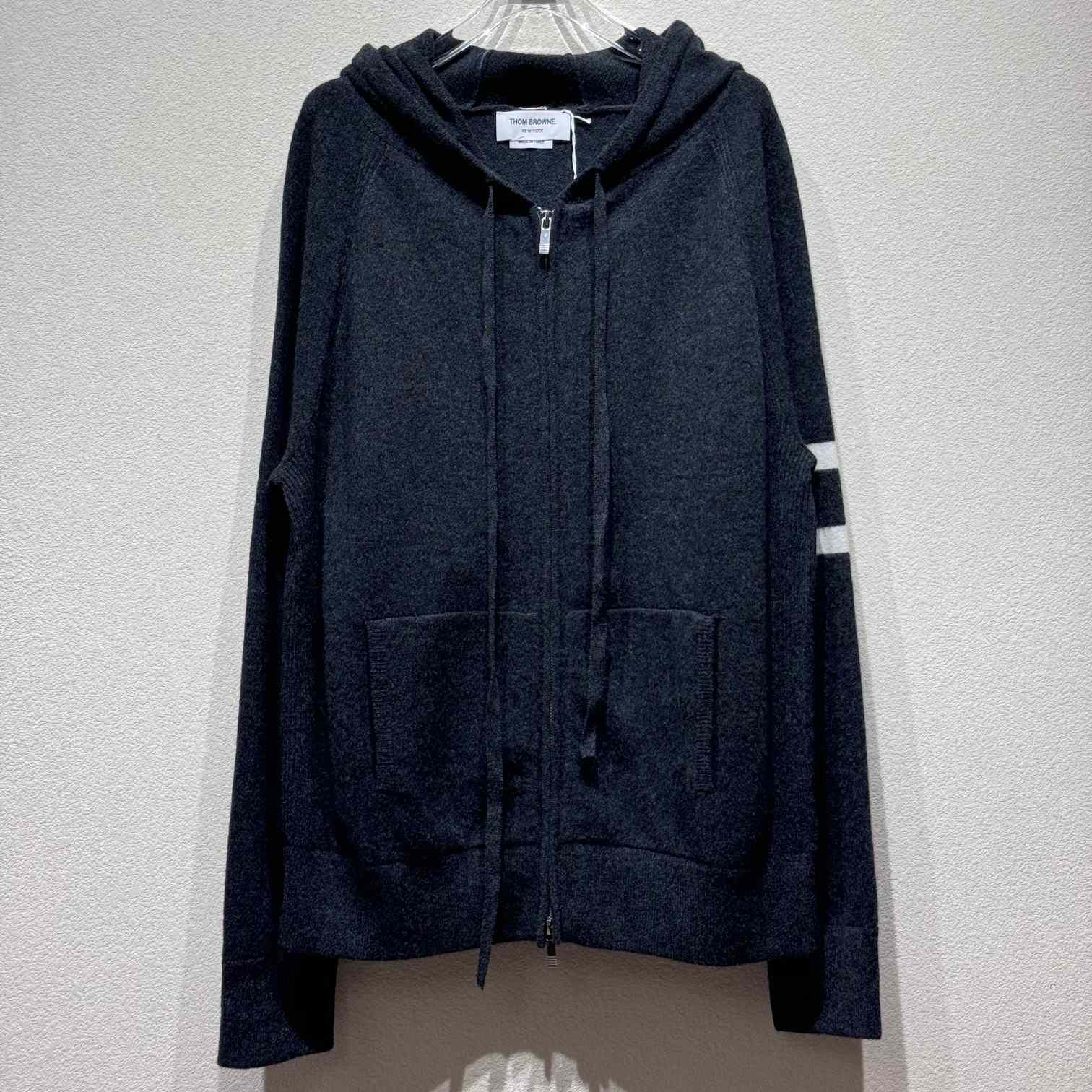 Thom Browne Knitted Zip Hoodie - EUR FASHION