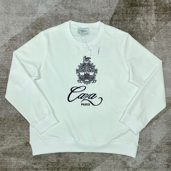 Casablanca Embroidered-logo Organic Cotton Sweatshirt   c672 - EUR FASHION