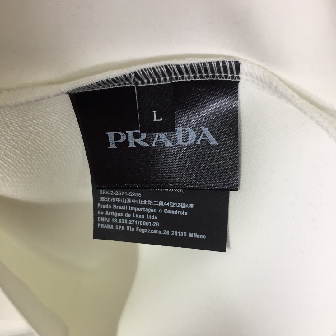 Prada Logo Cotton T-shirt - EUR FASHION