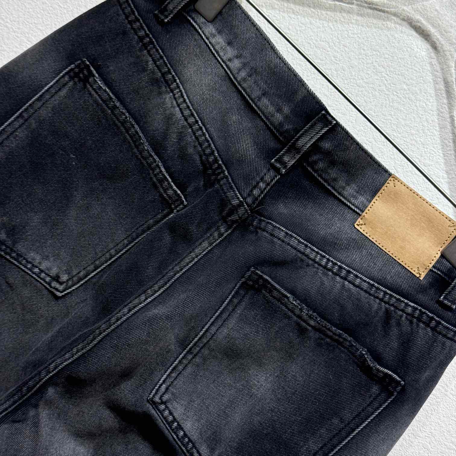 Celine Wesley Jeans In Black Destroyed Denim  - EUR FASHION