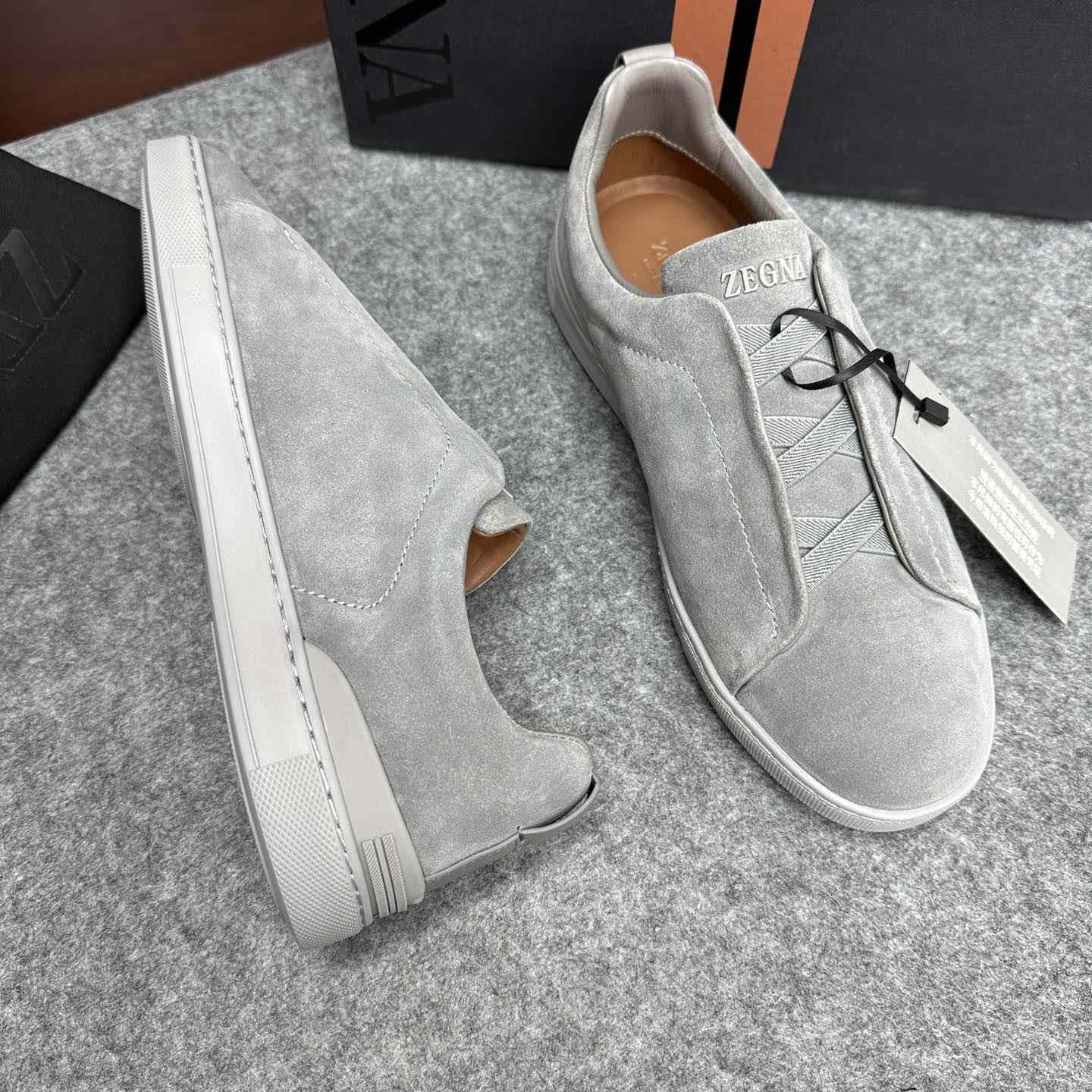 Zegna Suede Triple Stitch™ Sneakers - EUR FASHION