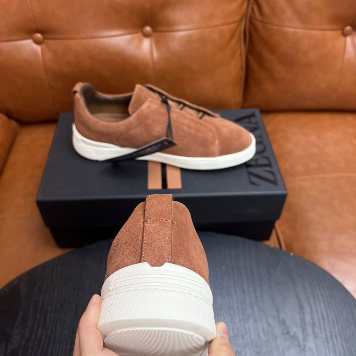 Zegna Suede Triple Stitch™ Sneakers - EUR FASHION