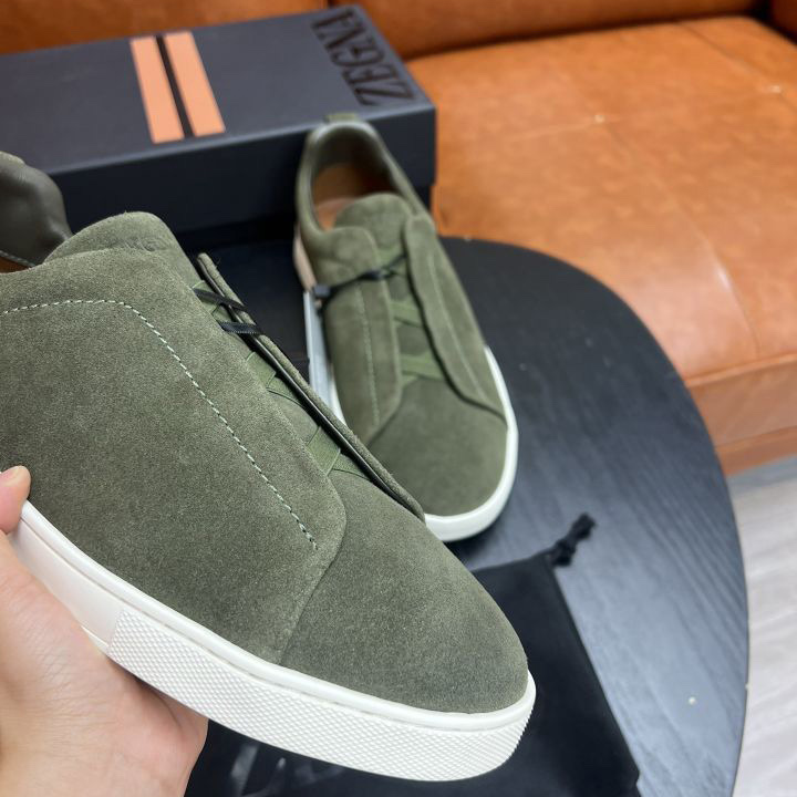 Zegna Suede Triple Stitch™ Sneakers - EUR FASHION