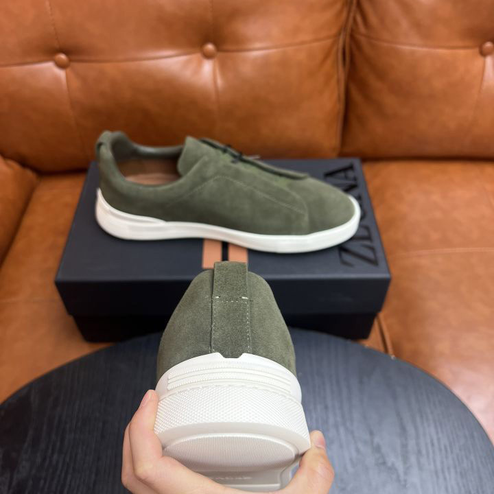 Zegna Suede Triple Stitch™ Sneakers - EUR FASHION