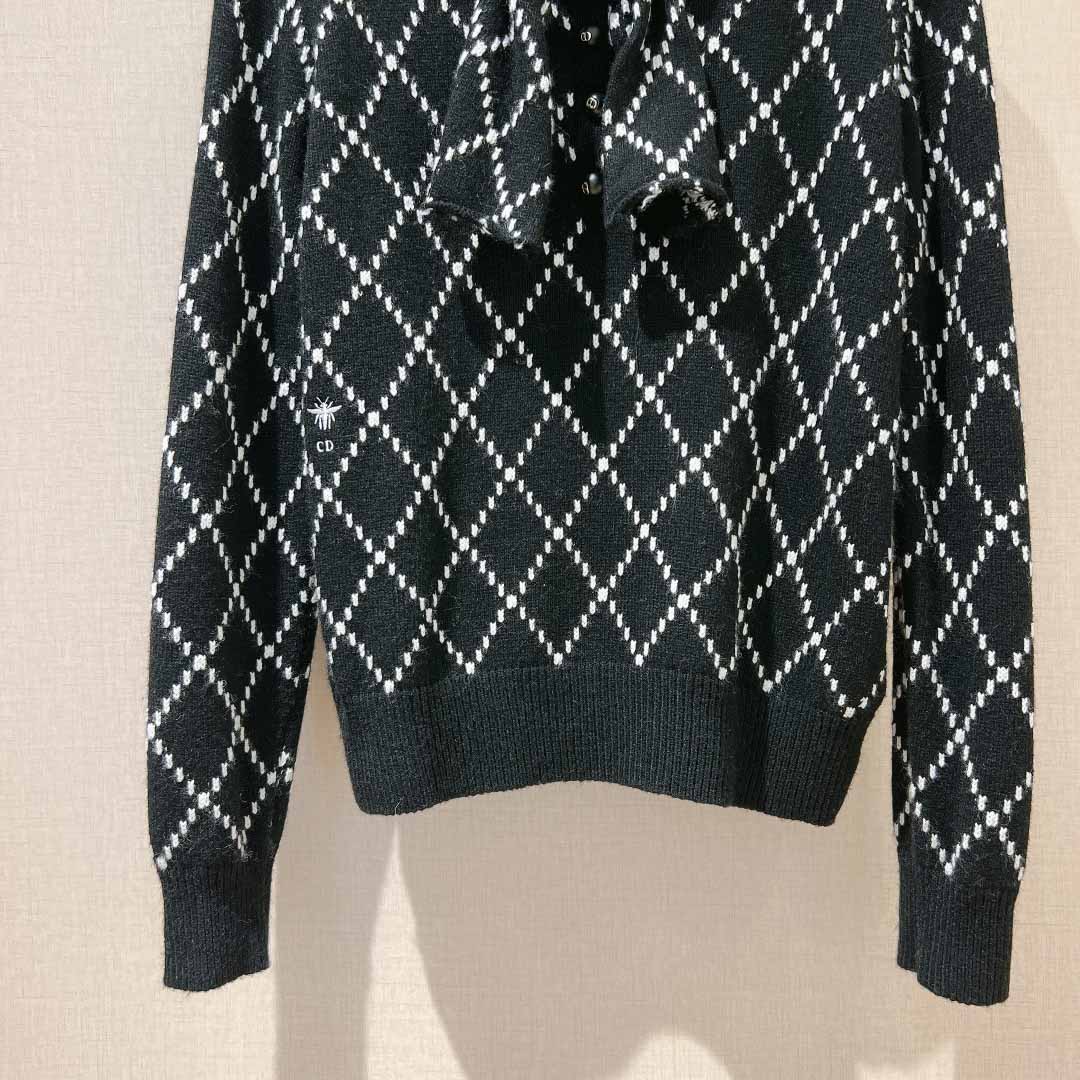 Dior Tied Collar Sweater     - EUR FASHION