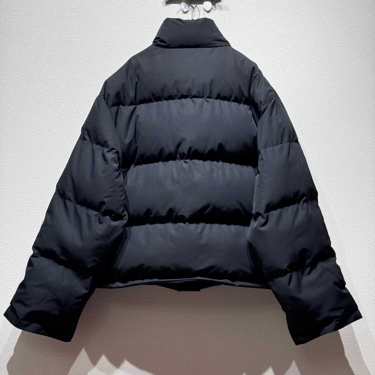 Balenciaga Loop Sport Icon Reversible Puffer In Black/blue - EUR FASHION