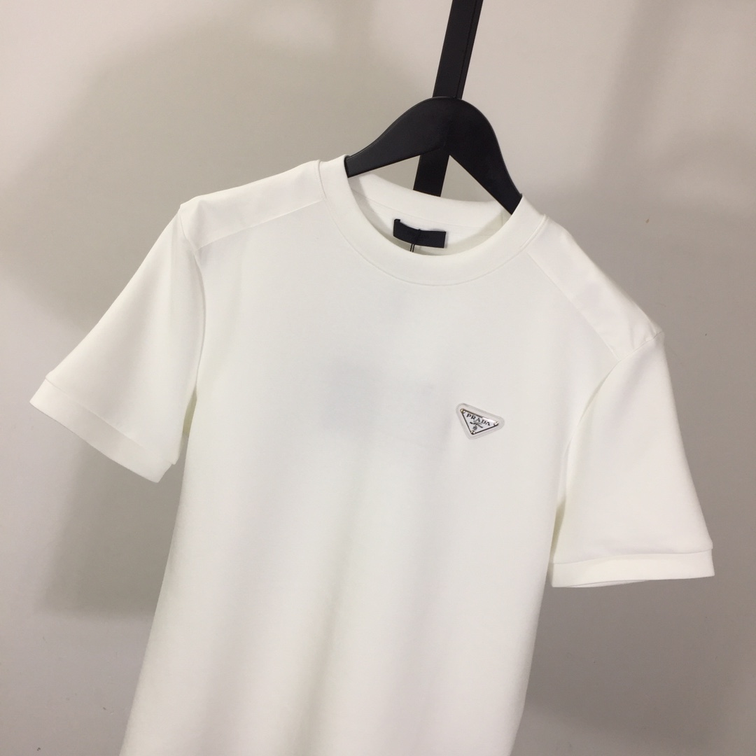 Prada Logo Cotton T-shirt - EUR FASHION