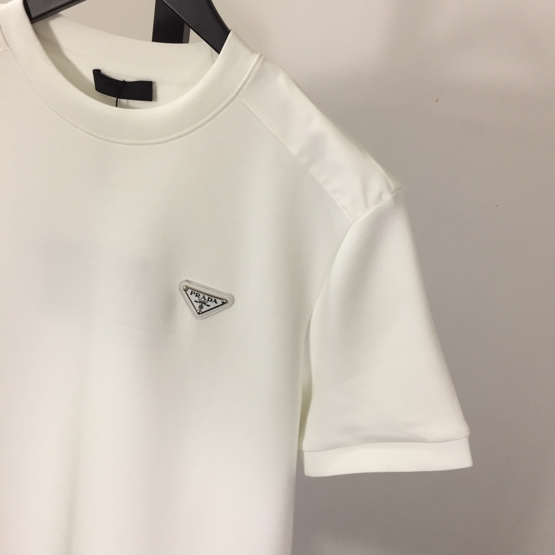 Prada Logo Cotton T-shirt - EUR FASHION