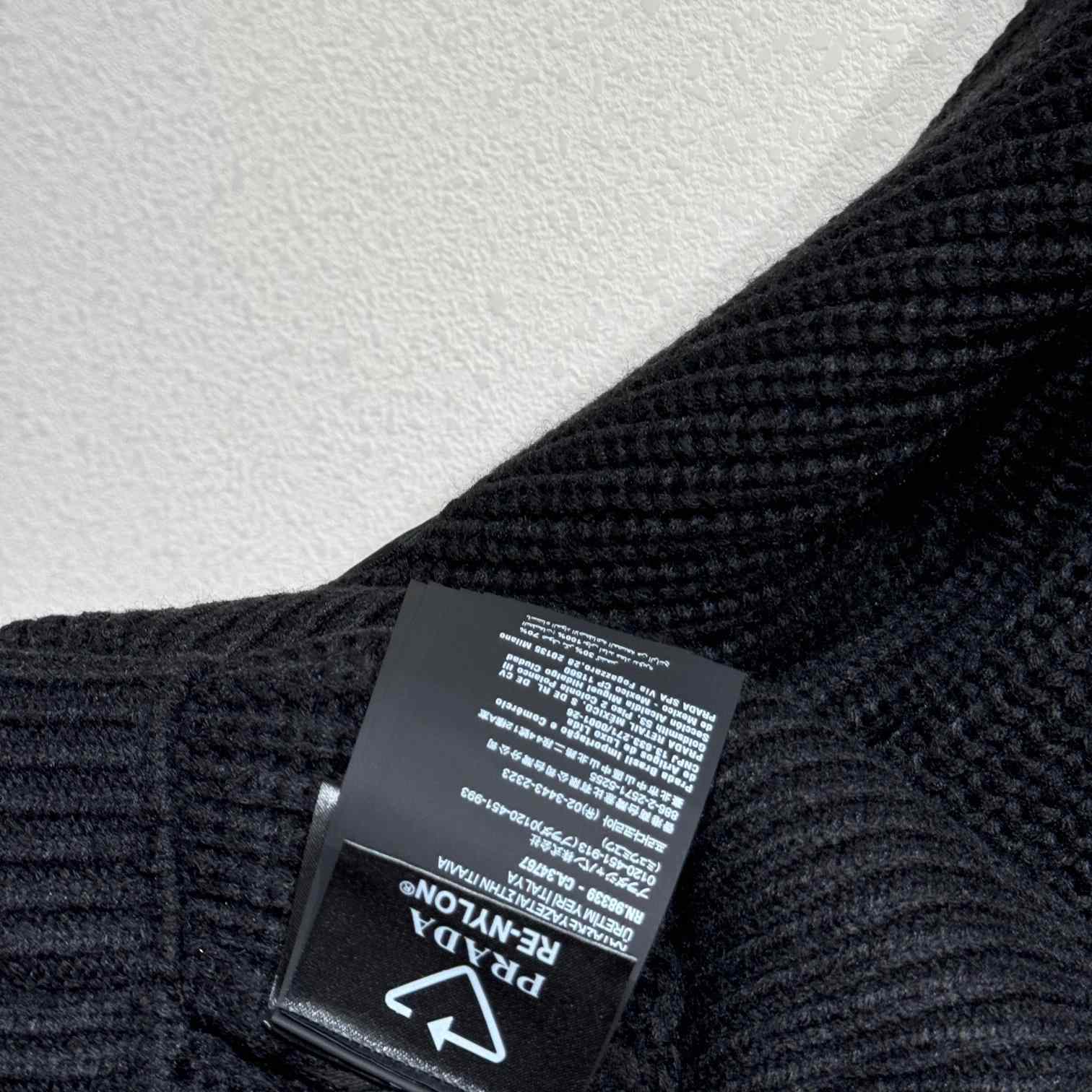 Prada Wool And Cashmere Cardigan With Re-Nylon Details - EUR FASHION