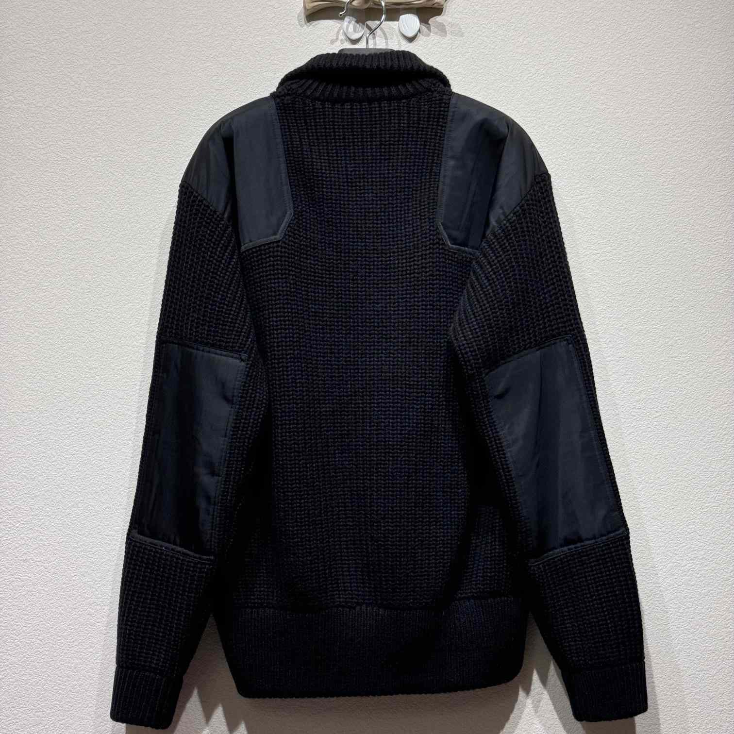 Prada Wool And Cashmere Cardigan With Re-Nylon Details - EUR FASHION