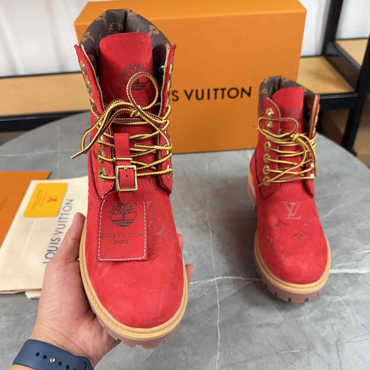 Louis Vuitton x Timberland Monogram Ankle Boot - EUR FASHION