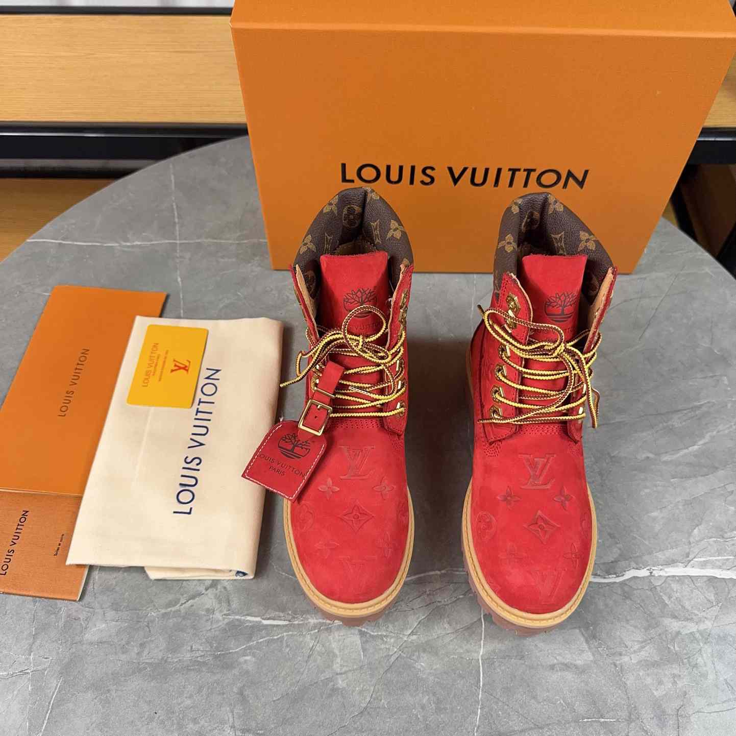 Louis Vuitton x Timberland Monogram Ankle Boot - EUR FASHION