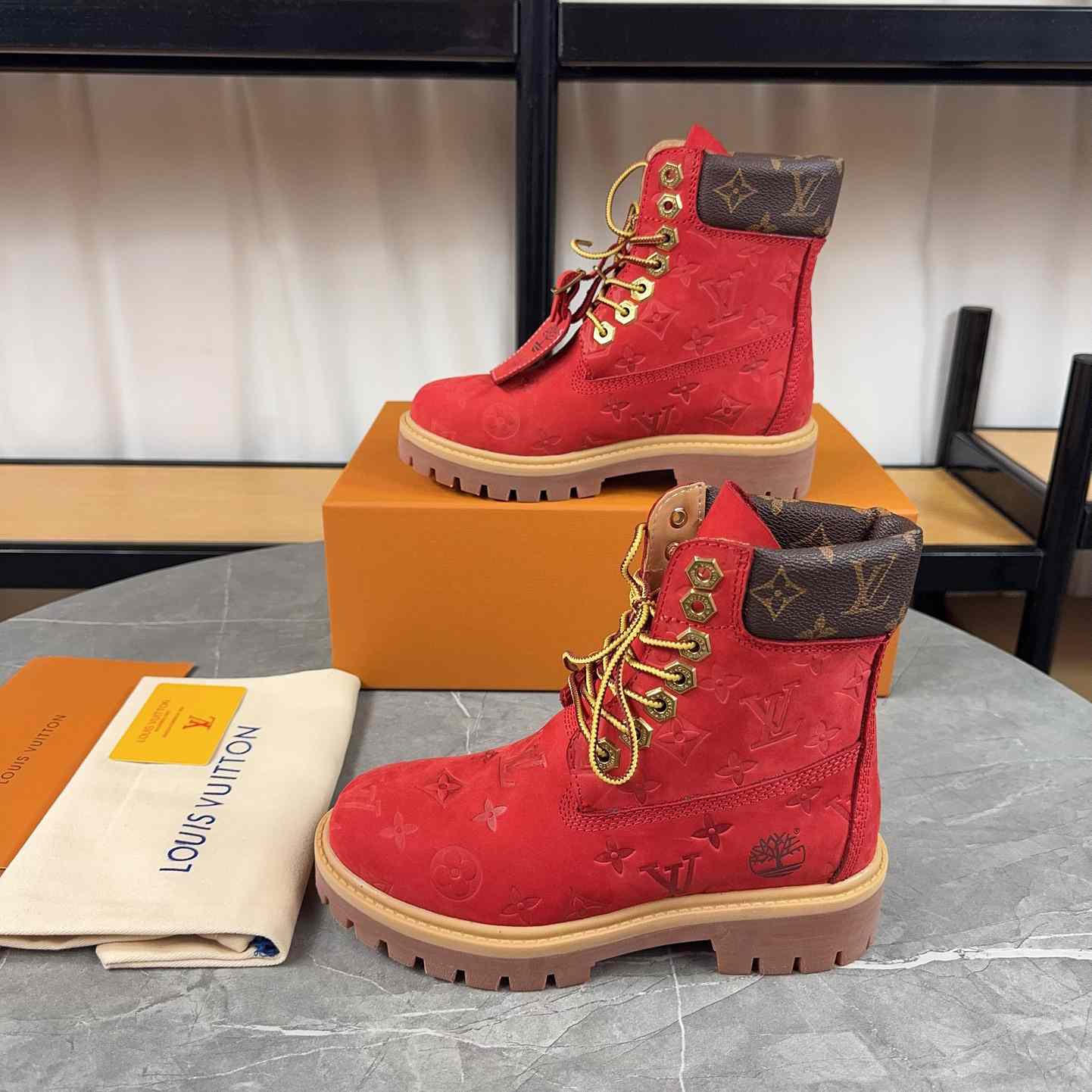 Louis Vuitton x Timberland Monogram Ankle Boot - EUR FASHION