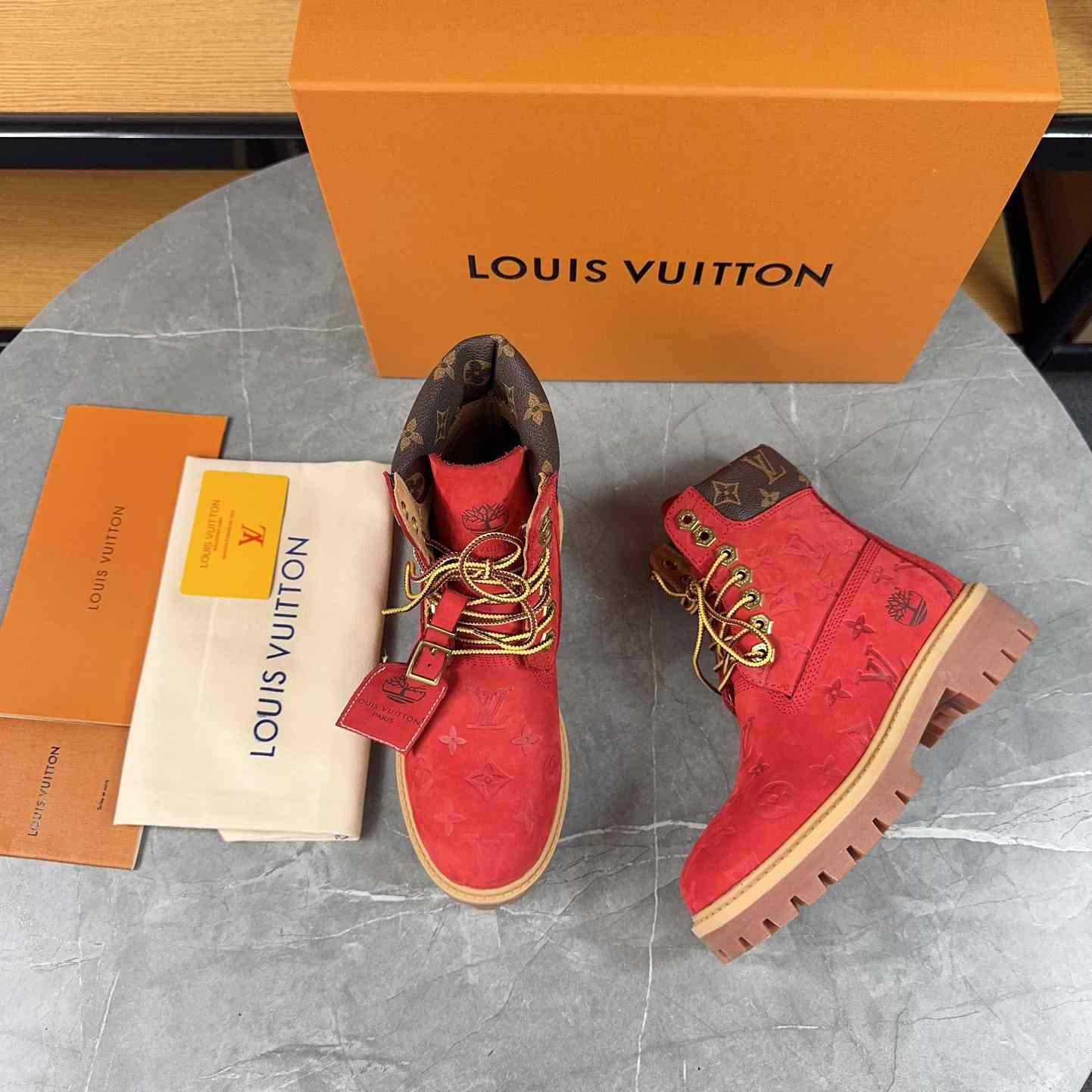 Louis Vuitton x Timberland Monogram Ankle Boot - EUR FASHION