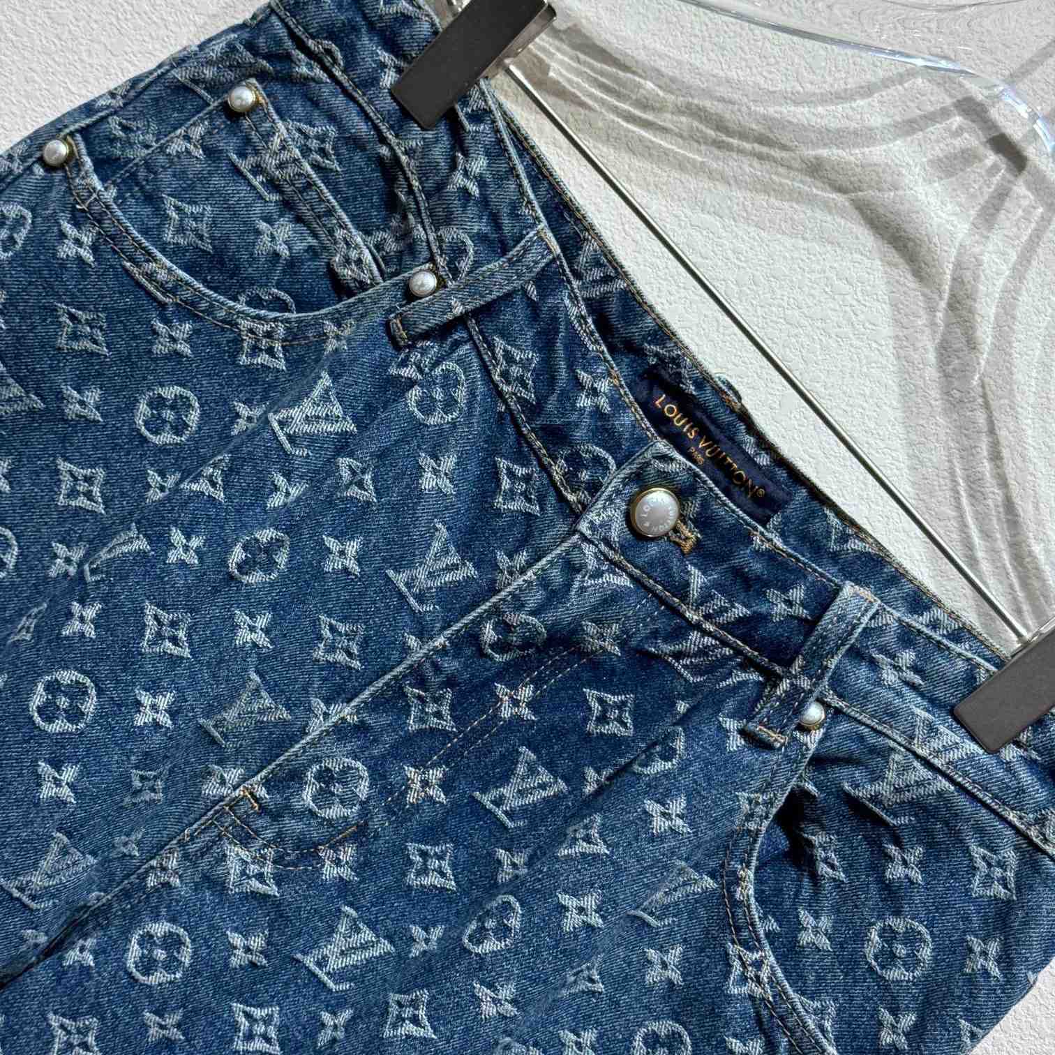 Louis Vuitton Monogram Denim Jeans - EUR FASHION
