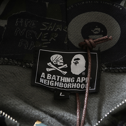 Bape x x NBHD Full Zip Hoodie - EUR FASHION