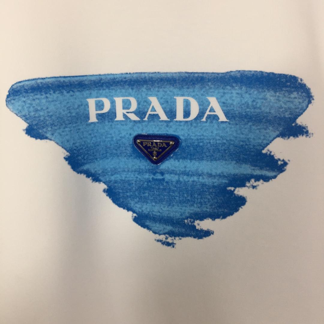 Prada Logo Cotton T-shirt - EUR FASHION