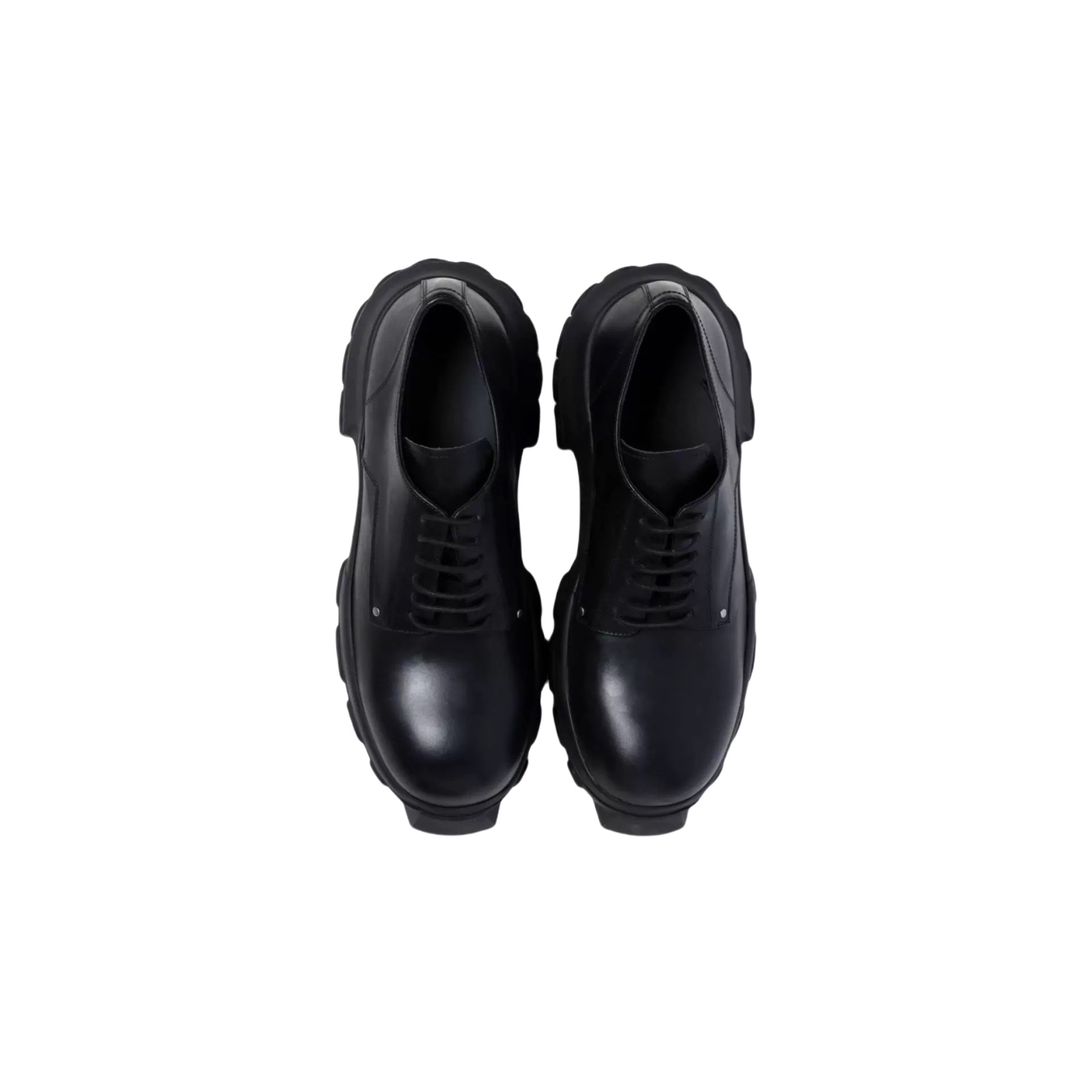 Rick Owens Bozo Tractor Leather Derby Shoes - EUR FASHION