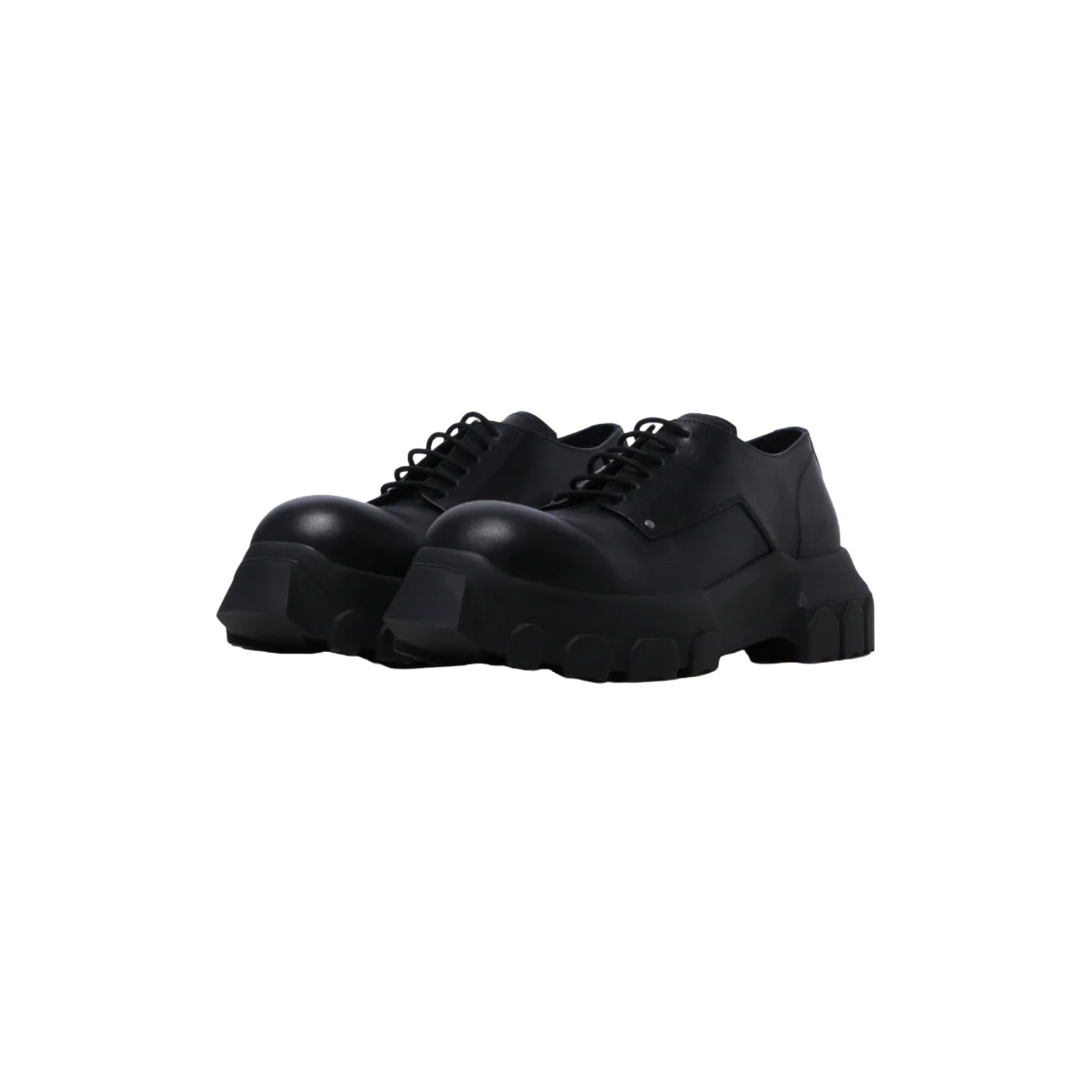 Rick Owens Bozo Tractor Leather Derby Shoes - EUR FASHION