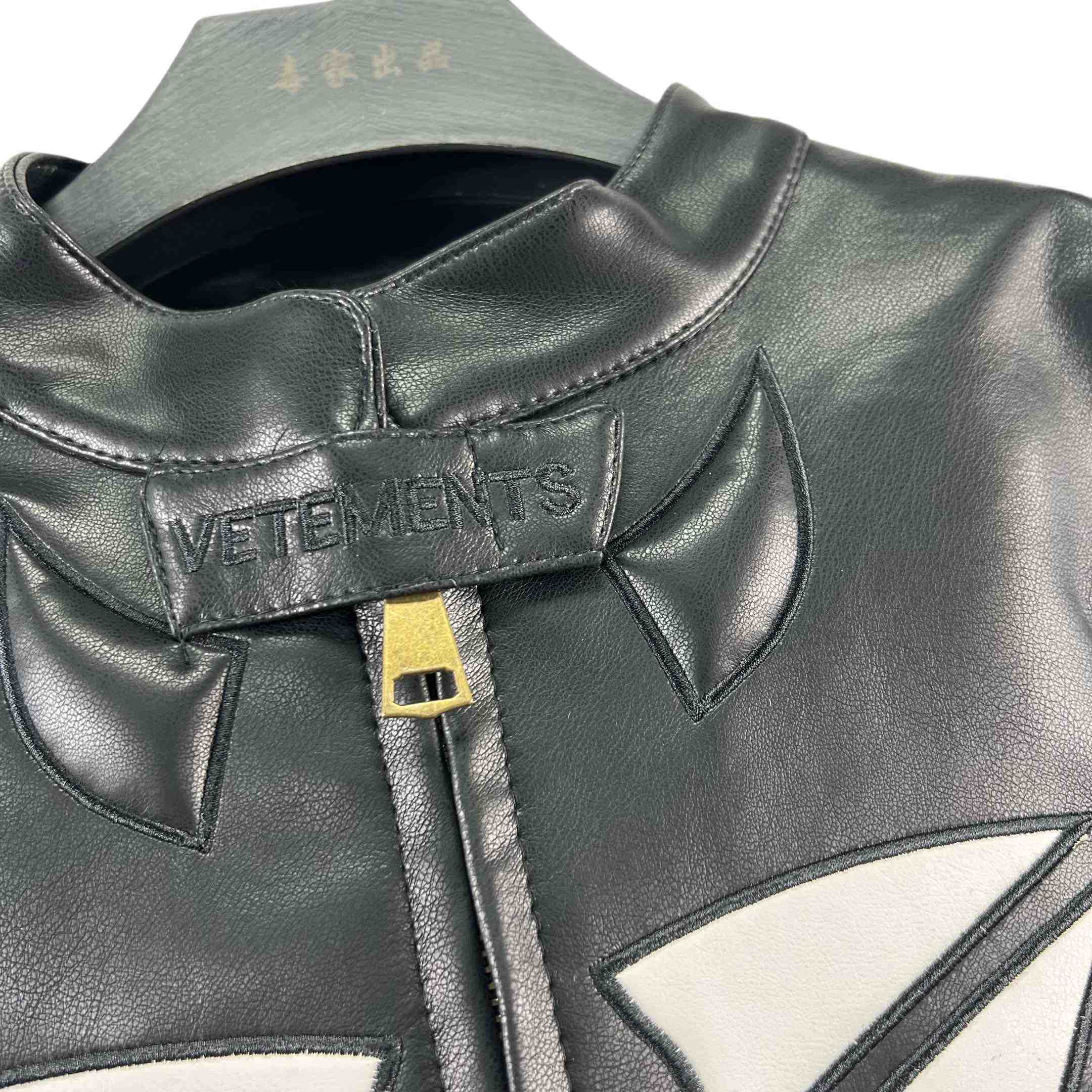 Vetements Tribal Leather Racing Jacket - EUR FASHION