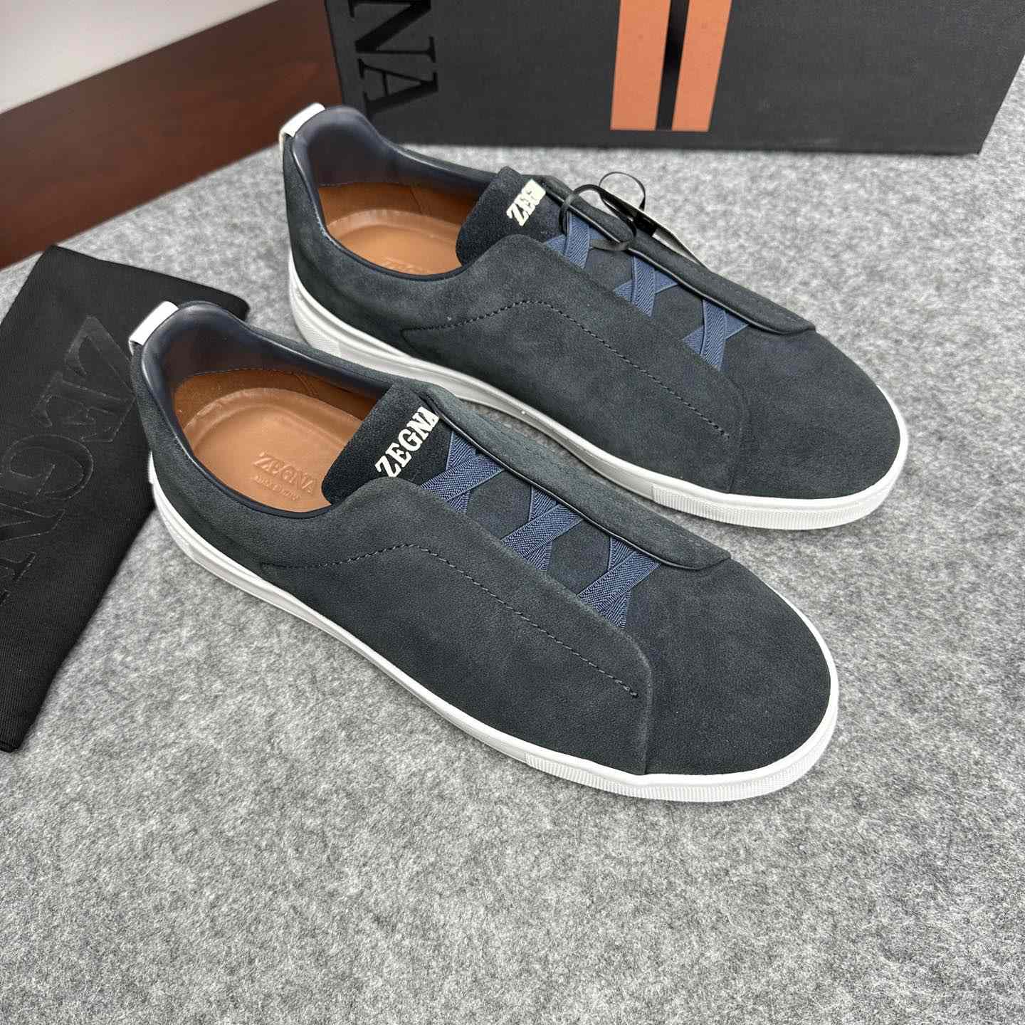 Zegna Suede Triple Stitch™ Sneakers - EUR FASHION