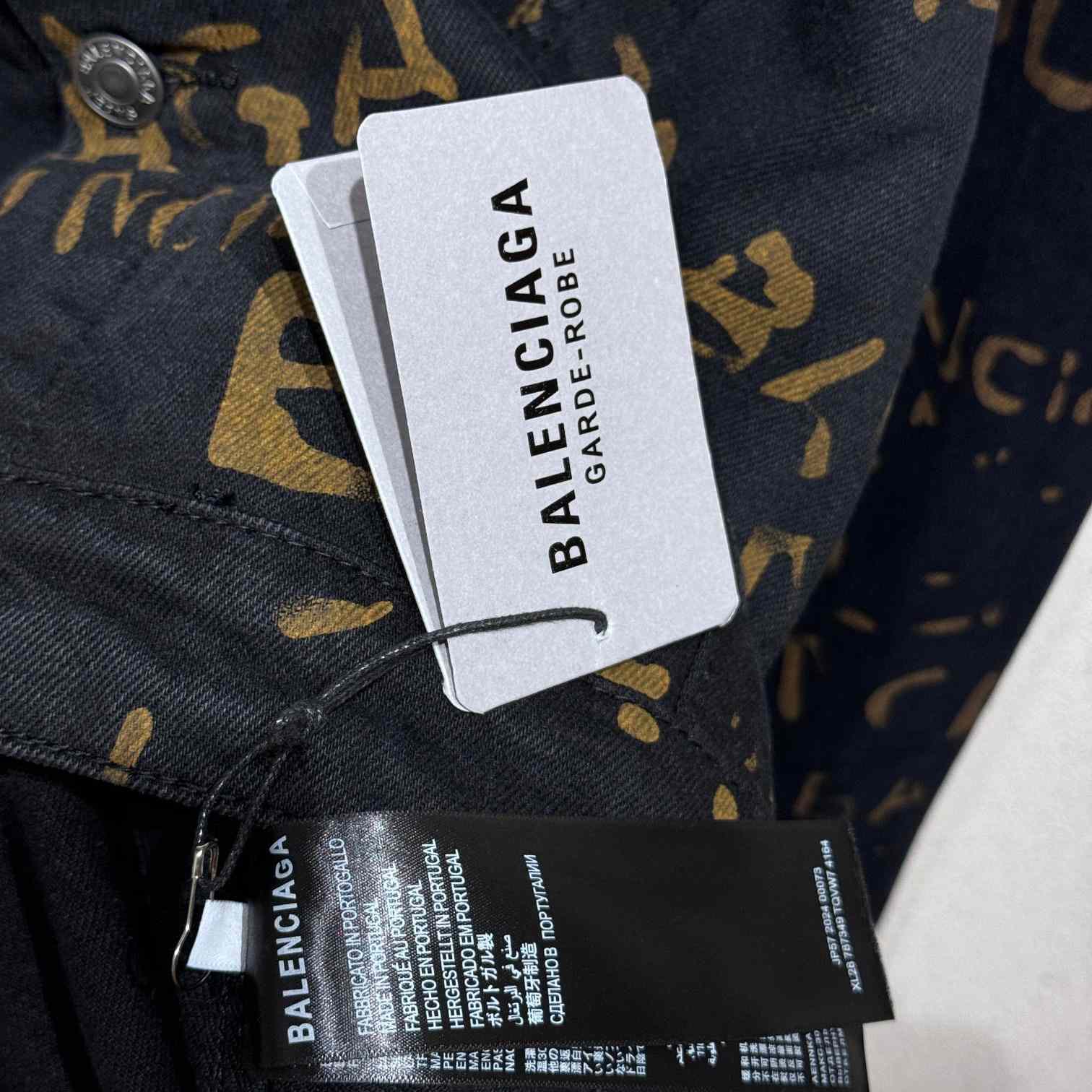Balenciaga Bleachy Allover Denim Jacket - EUR FASHION
