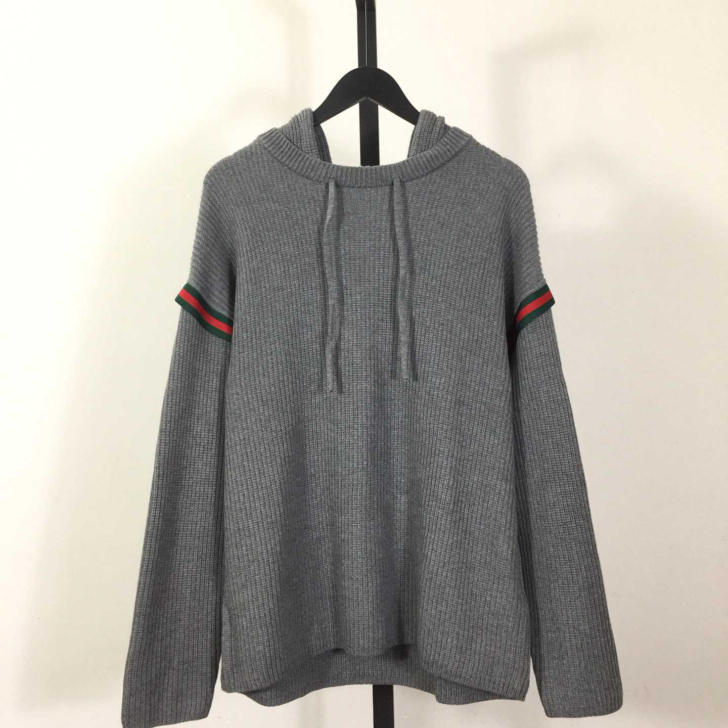 Gucci Web-stripe Ribbed Hoodie - EUR FASHION