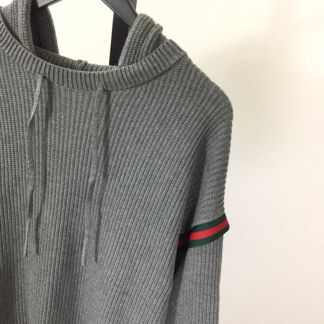 Gucci Web-stripe Ribbed Hoodie - EUR FASHION