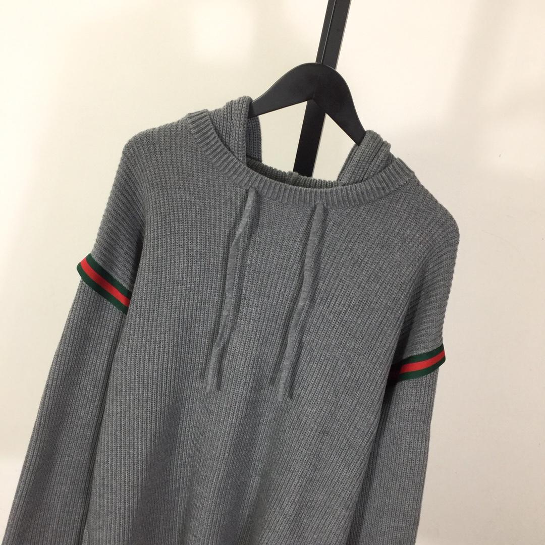 Gucci Web-stripe Ribbed Hoodie - EUR FASHION