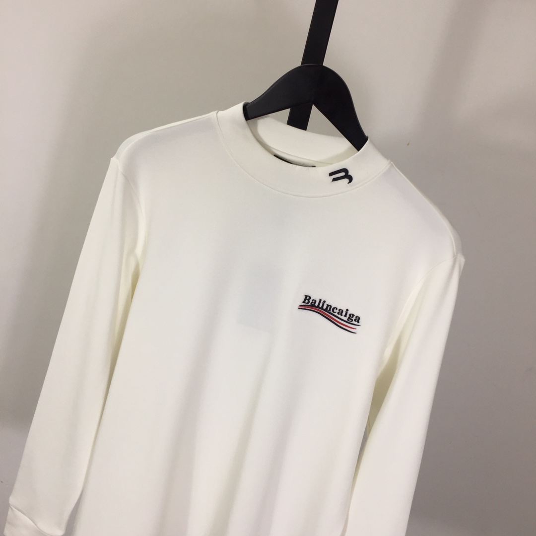 Balenciaga Logo Long Sleeve Tee - EUR FASHION