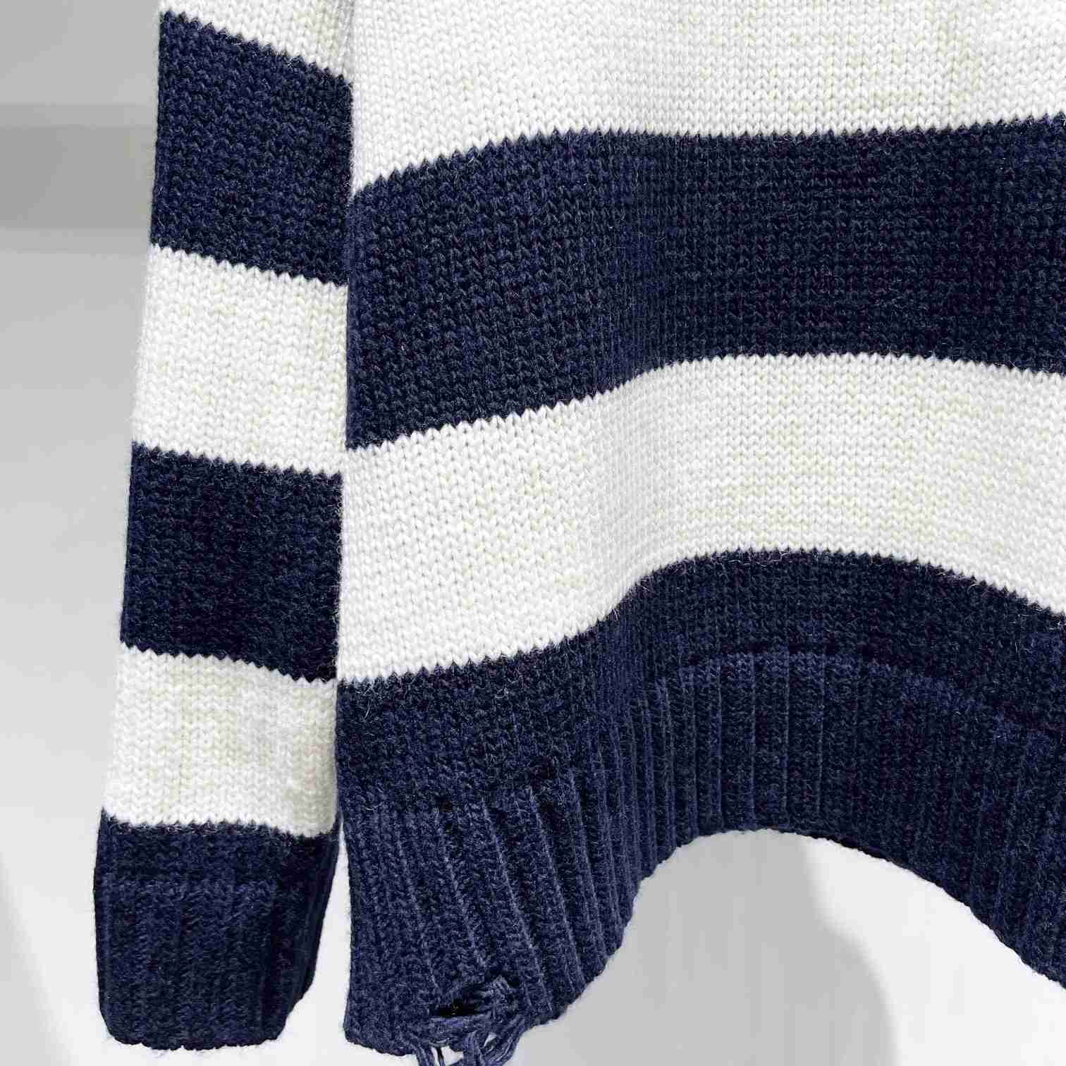 AMI Paris - Logo-intarsia Knitted Sweater - EUR FASHION