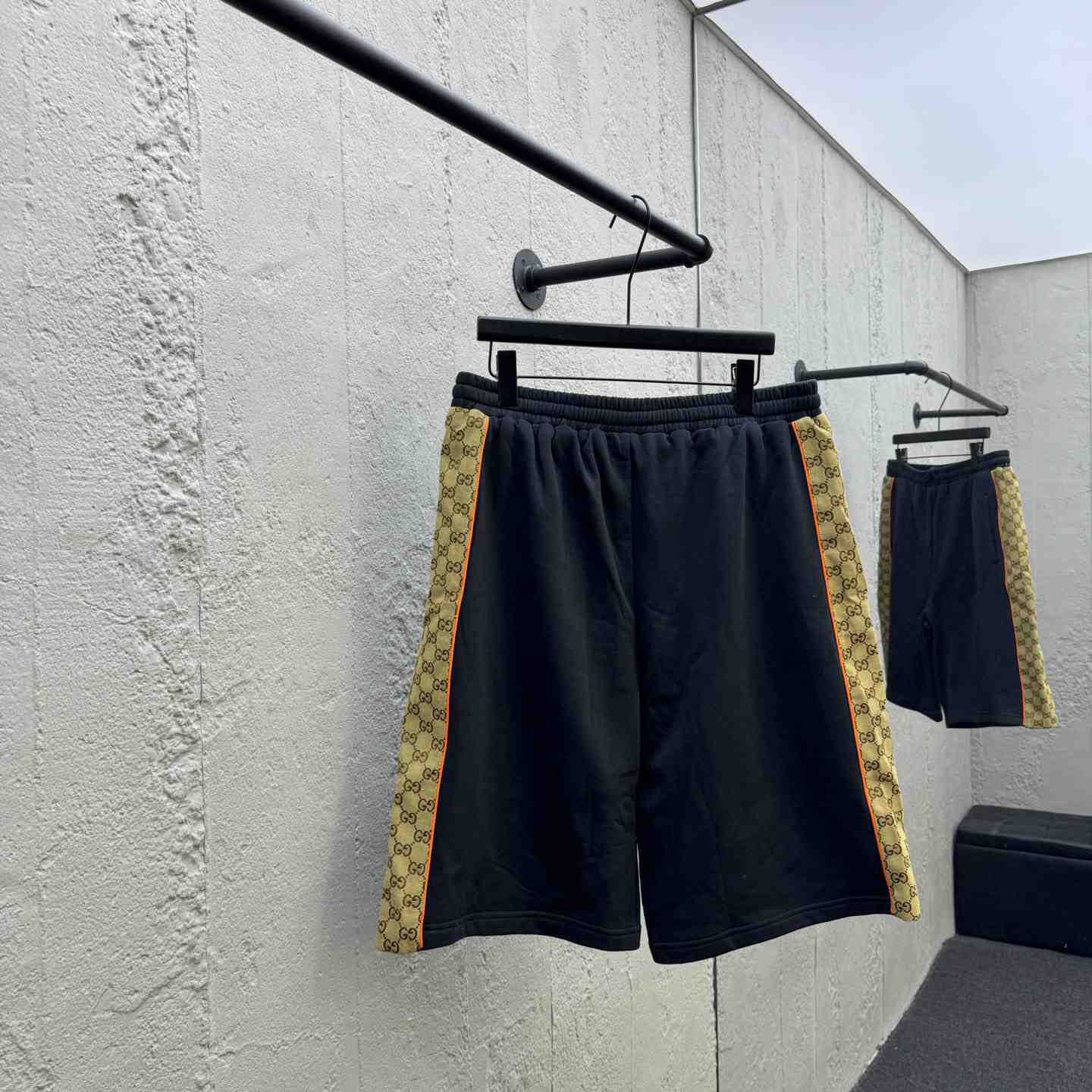 Gucci Cotton Jersey Shorts With GG Inserts - EUR FASHION