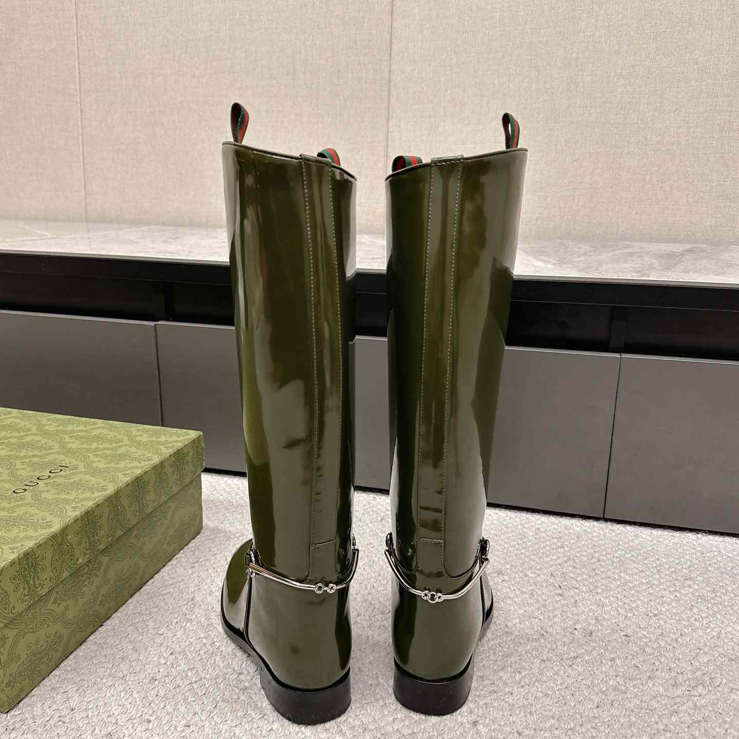 Gucci Women's Slim Horsebit Boot - EUR FASHION
