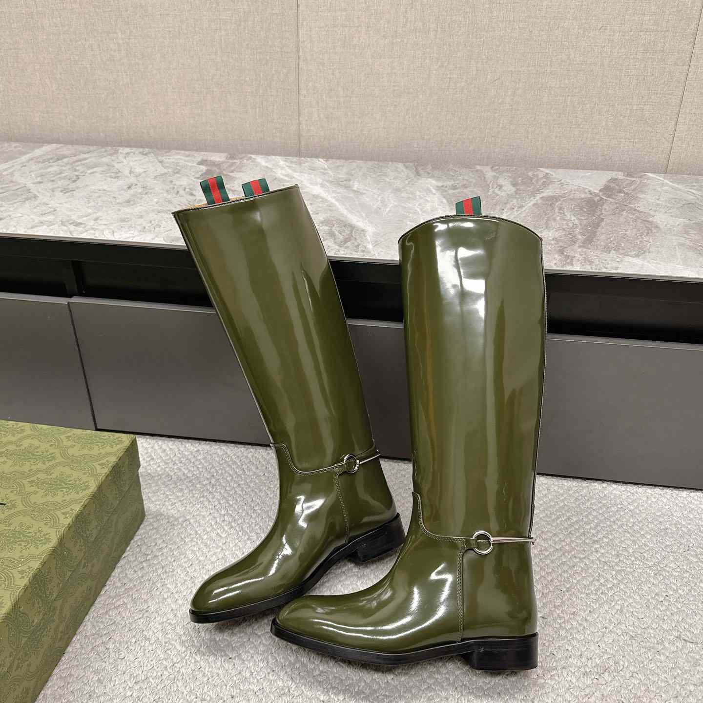Gucci Women's Slim Horsebit Boot - EUR FASHION