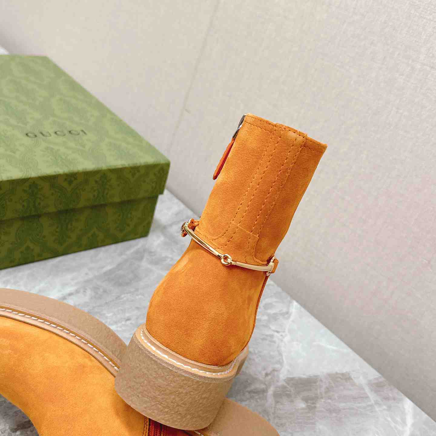 Gucci Women's Slim Horsebit Ankle Boot - EUR FASHION
