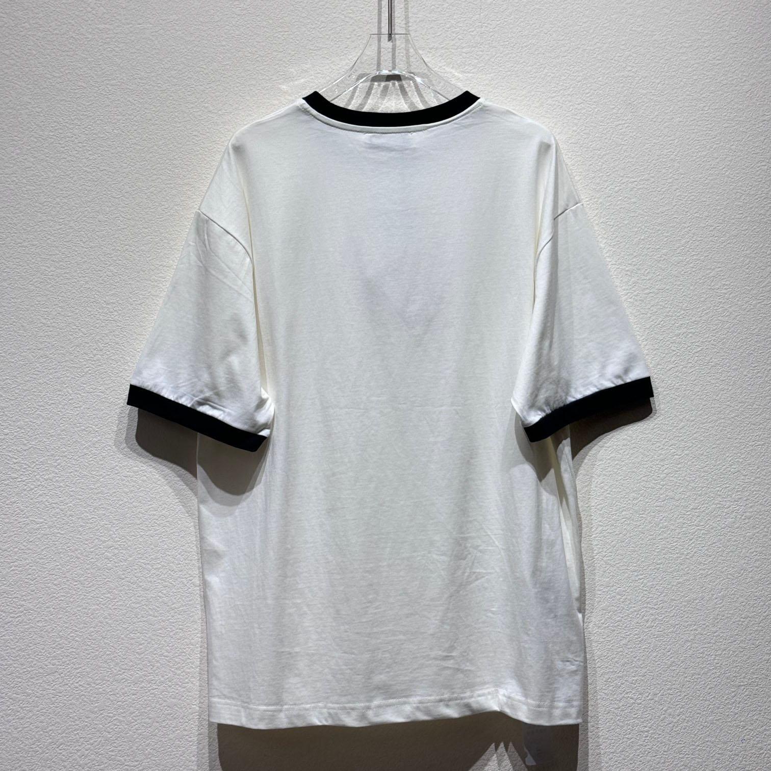 Miu Miu Logo Cotton T-shirt - EUR FASHION