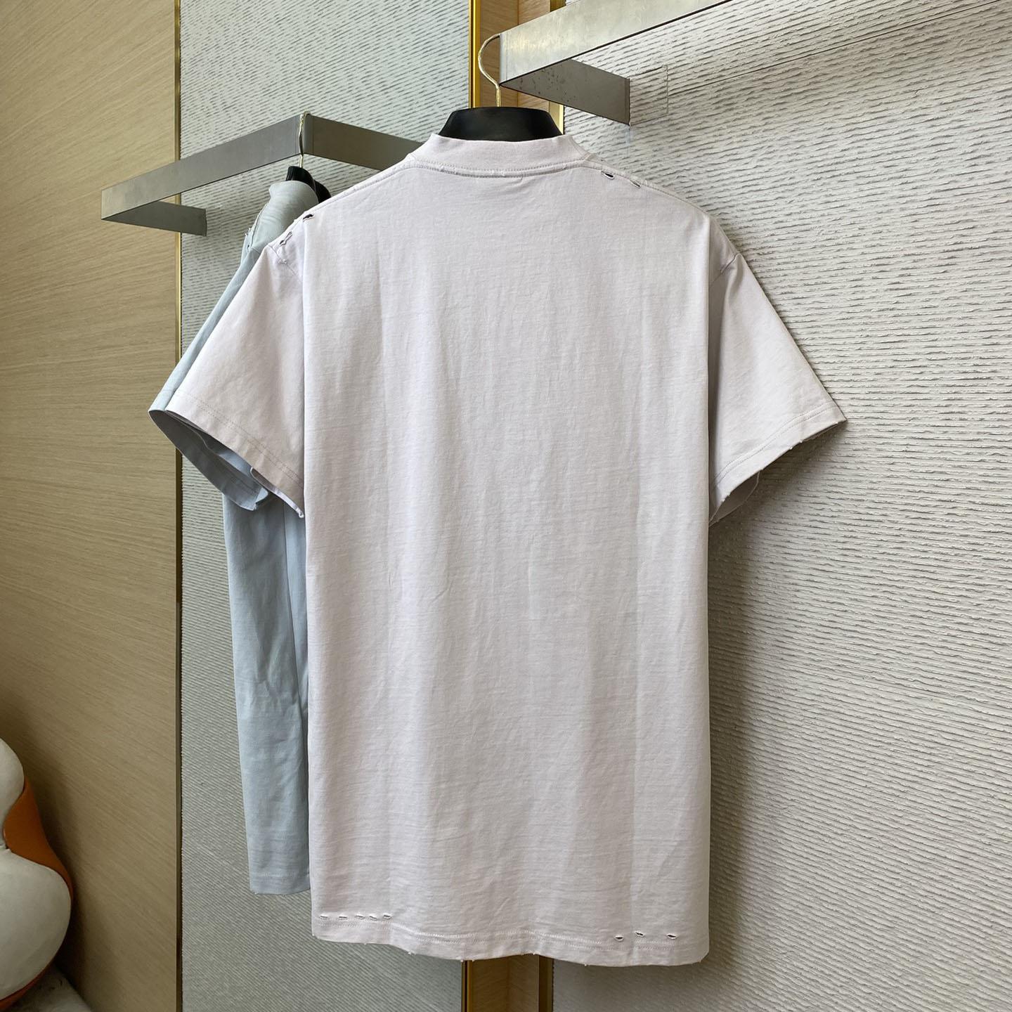 Balenciaga 3B Liquefied T-Shirt Oversized in Dirty White - EUR FASHION