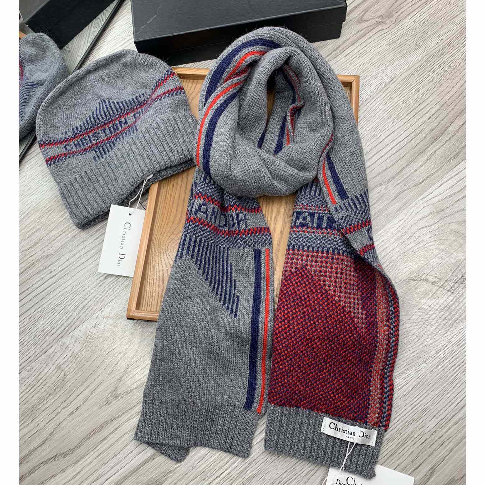 Dior Beanie And Scarf - EUR FASHION