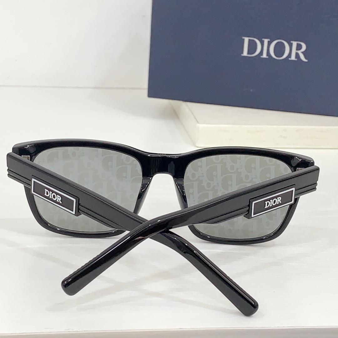 Dior DiorB23 S1I Black Rectangular Sunglasses  - EUR FASHION
